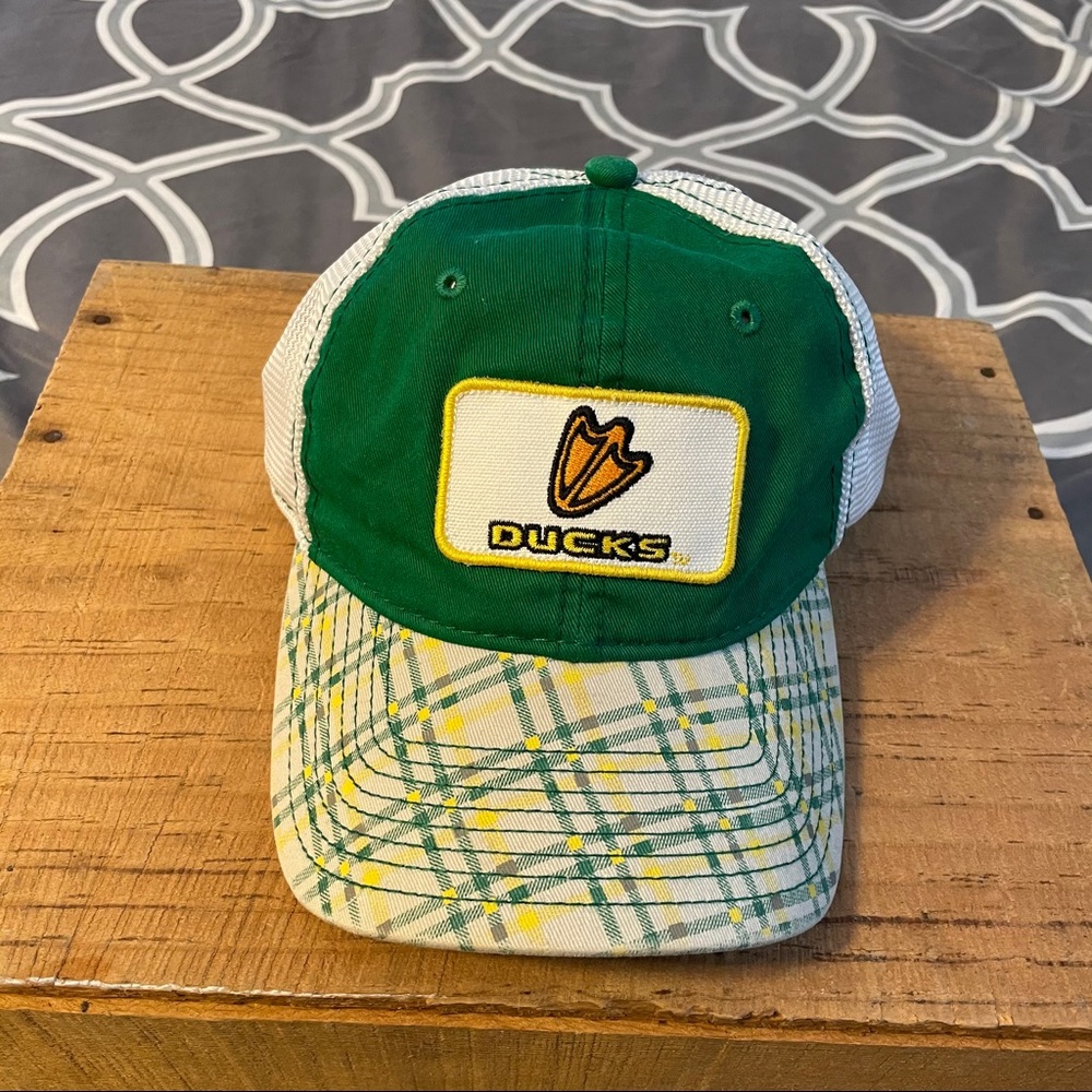 NCAA Oregon Ducks Plaid Adjustable Hat